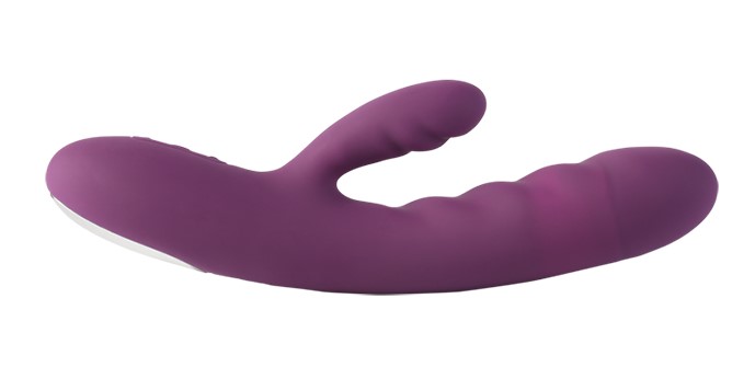 SVAKOM Avery Rabbit Thru Thrusting Vibrator Pink Purple G-Spot Orgasm