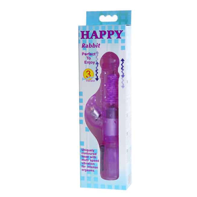 Baile Happy Rabbit Vibrô Thỏ Hồng Xoay Gel Mạnh