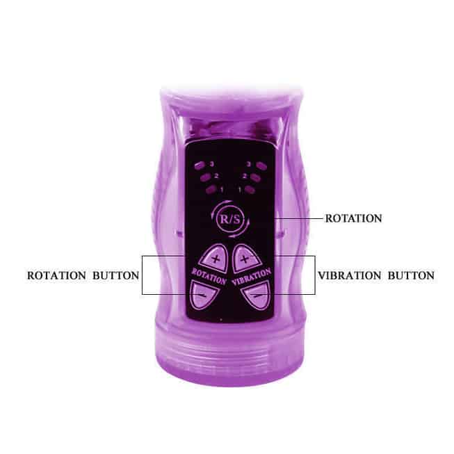 Baile Happy Rabbit Vibrô Thỏ Hồng Xoay Gel Mạnh