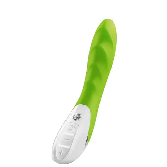 Viibrator Mystim Sassy Simon xanh 27cm đa chế độ