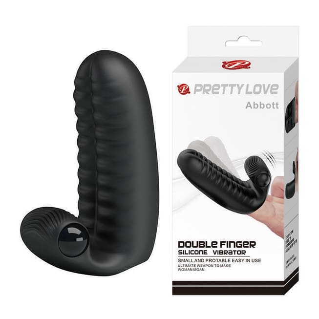 Vibro ngón tay Pretty Love Abbott đen kích thích G