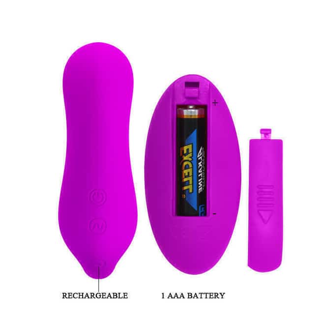 Vibro Cặp Pretty Love Tím Pú Tốc Đeo Thoải Mái