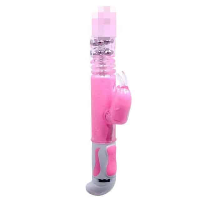 Baile Fascination Thỏ Rung Quay Hồng 15cm