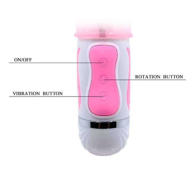 Baile Fascination Thỏ Rung Quay Hồng 15cm