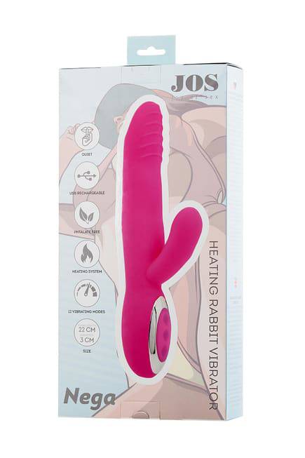 Vibrator Thỏ Jos Nega Hồng 22cm Nóng Bỏng Siêu Phẩm Khoái Lạc