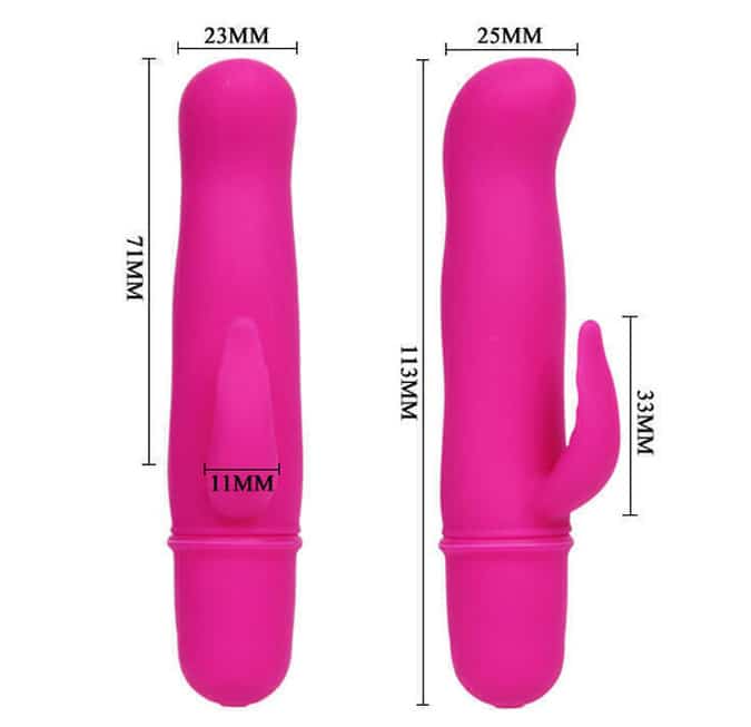 Pretty Love Blithe Rung Thỏ Mút Âm Hạch Hồng Silicon
