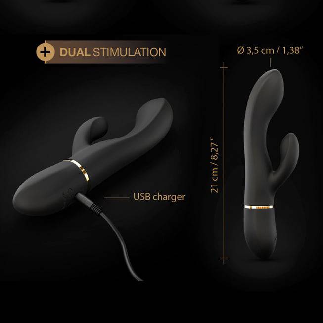 Dorcel Rabbit Vib Thỏ Đen G-Spot Silicone Dâm Đãng