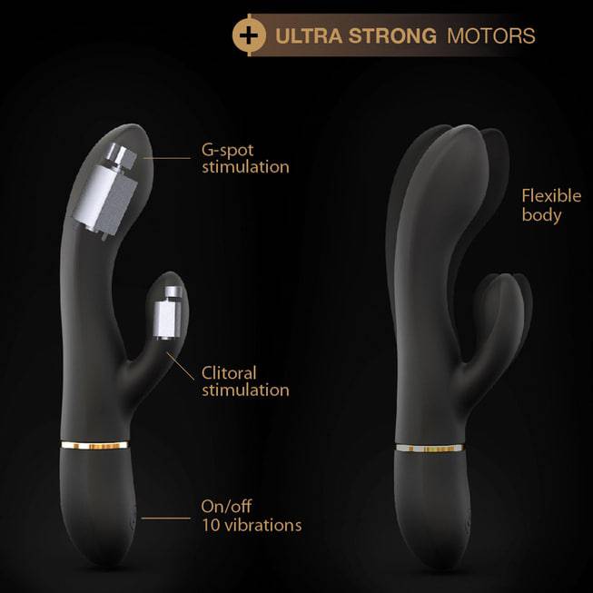 Dorcel Rabbit Vib Thỏ Đen G-Spot Silicone Dâm Đãng