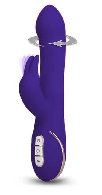 Rabbit Esquire Tím Đa Năng Rung Đấm Bóp Mạnh