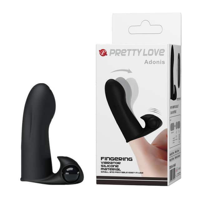 PrettyLove Adonis Finger Rung Đen Siêu Nhạy Cảm
