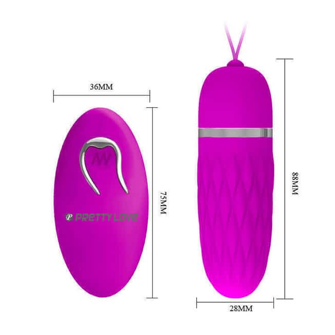 Vibro trứng Pretty Love Dawn tím remote khoái cảm cao