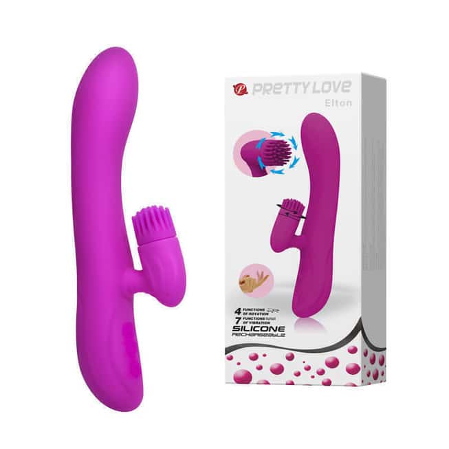 Pretty Love Elton Rung Massage Siêu Mượt 13cm Tím Hấp Dẫn