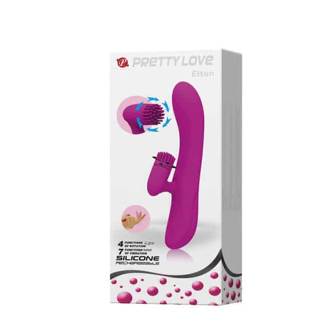 Pretty Love Elton Rung Massage Siêu Mượt 13cm Tím Hấp Dẫn