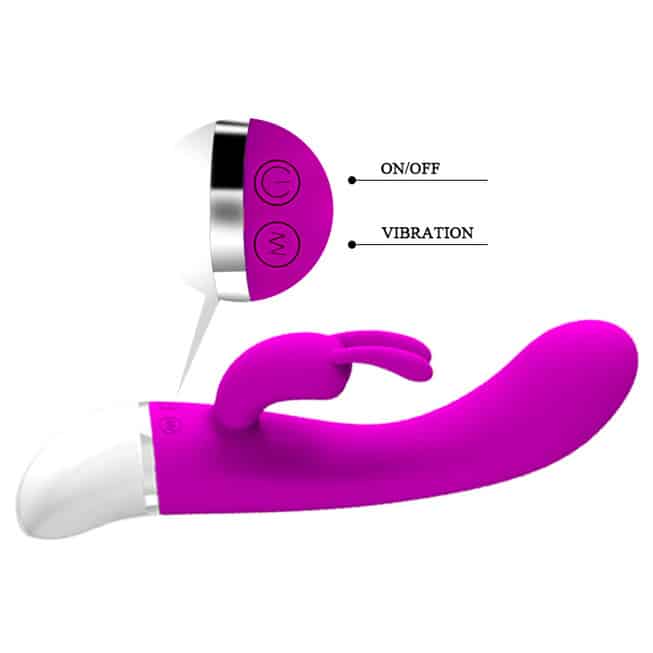 Freda Pretty Love Rabbit Hồng Tím Rung G-spot