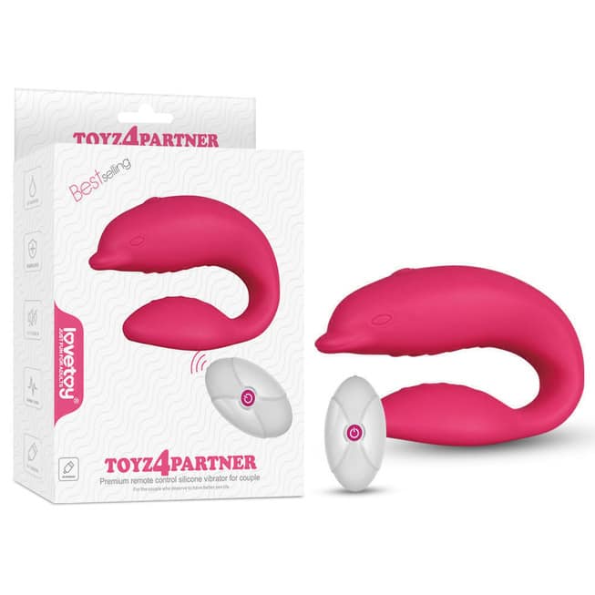 Lovetoy Toyz4Partner vibrator cặp radio hồng 9cm