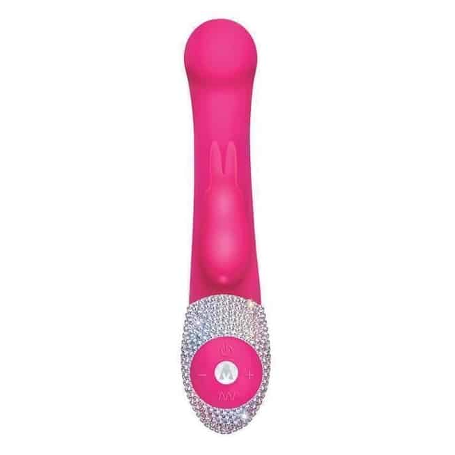 Rabbit G-Spot Crystal Raspberry Rung Thỏ Hồng Phấn Quyến