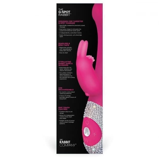 Rabbit G-Spot Crystal Raspberry Rung Thỏ Hồng Phấn Quyến