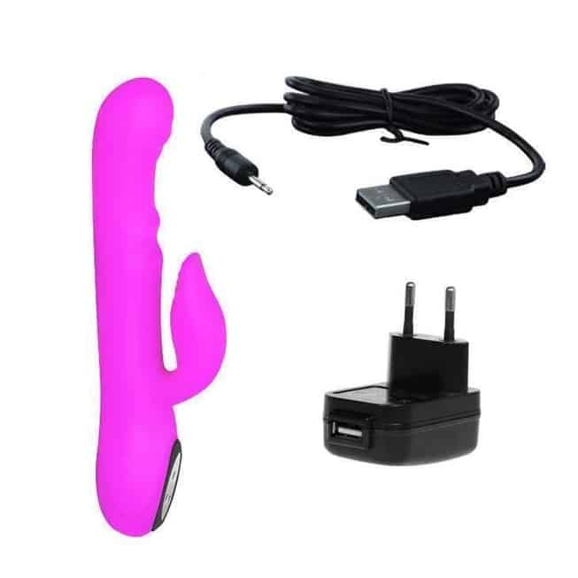 Pretty Love Intimate Thỏ Rung Xoay Hồng Phấn Đỉnh Cao