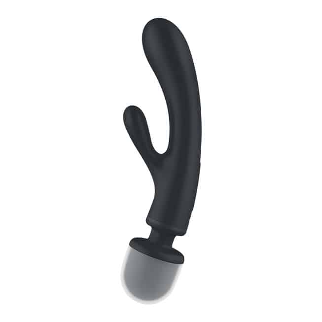 Satisfyer Triple Lover Rung Đôi Xám 23.7cm Ba Điểm