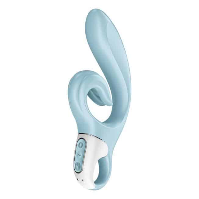 Satisfyer Love Me Rabbit Xanh 22cm Rung Đa Năng Đỉnh Cao