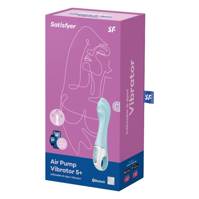 Satisfyer Air Pump G-Spot Pump Xanh 20cm App Điều Khiển