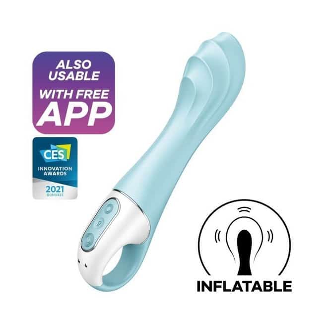 Satisfyer Air Pump G-spot Xanh 20cm App Rung