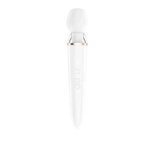 Satisfyer Double Wand-er Trắng App Điều Khiển Mạnh