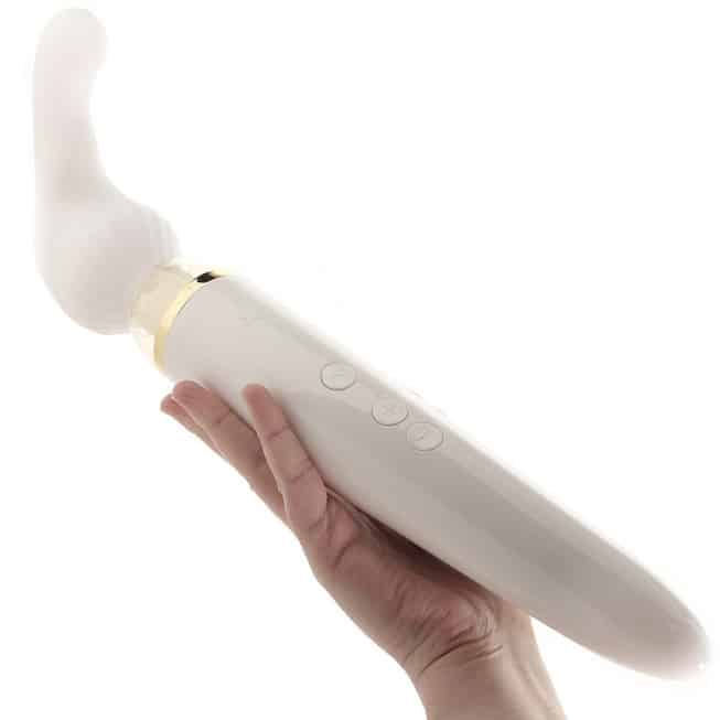 Satisfyer Double Wand-er Trắng App Điều Khiển Mạnh