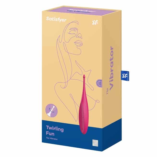 Đầu chấm Satisfyer Twirling Fun hồng rung mạnh