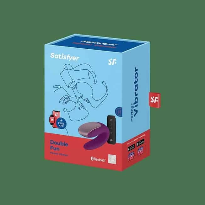 Satisfyer Double Fun Cặp Đôi Rung Tím Điều Khiển