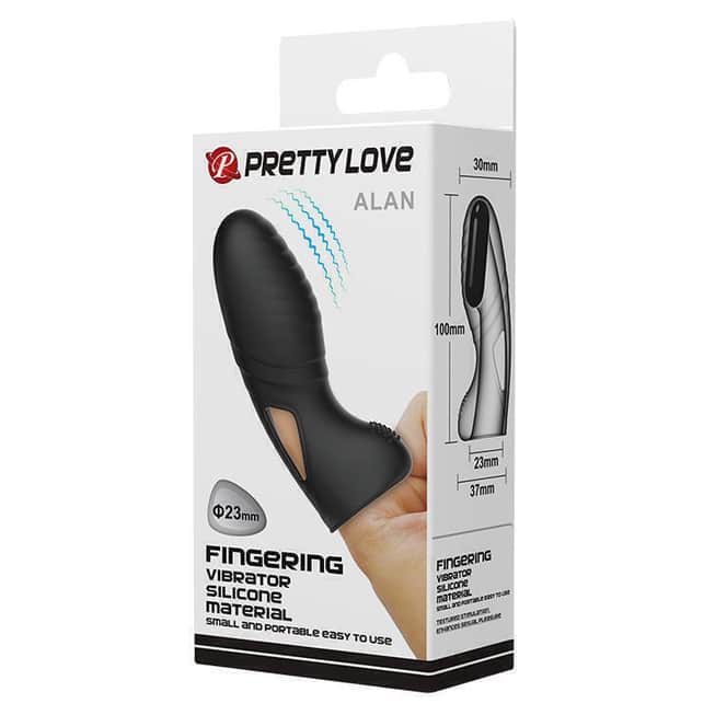 Pretty Love Alan Vibro Ngón Đen 10cm Relief