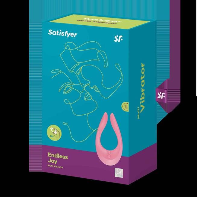 Satisfyer Endless Joy Stimulator Đôi Hồng Vui Vẻ Không Giới