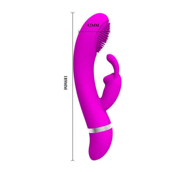 Rabbit Pretty Love Christ fuchsia chổi clitoris rung
