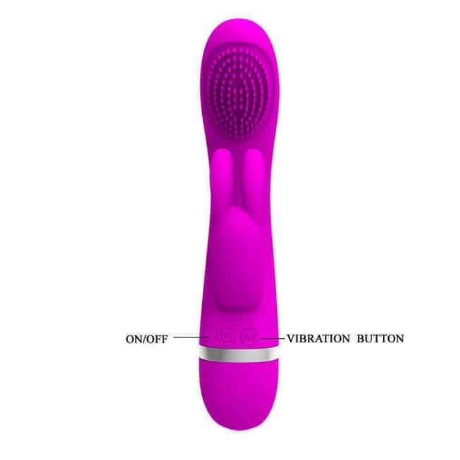 Rabbit Pretty Love Christ fuchsia chổi clitoris rung