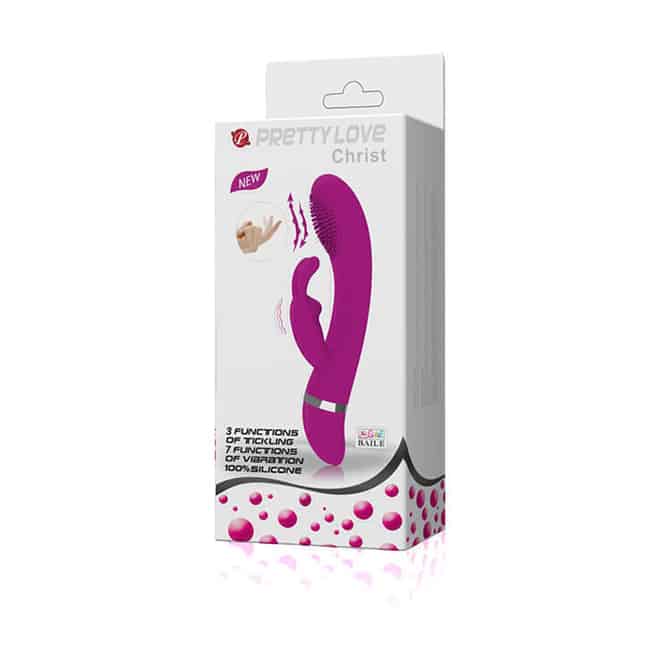 Rabbit Pretty Love Christ fuchsia chổi clitoris rung