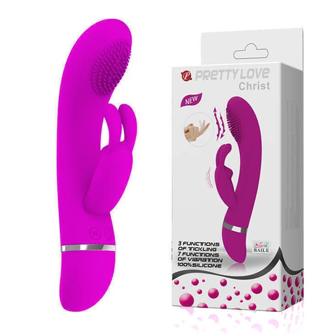 Rabbit Pretty Love Christ fuchsia chổi clitoris rung