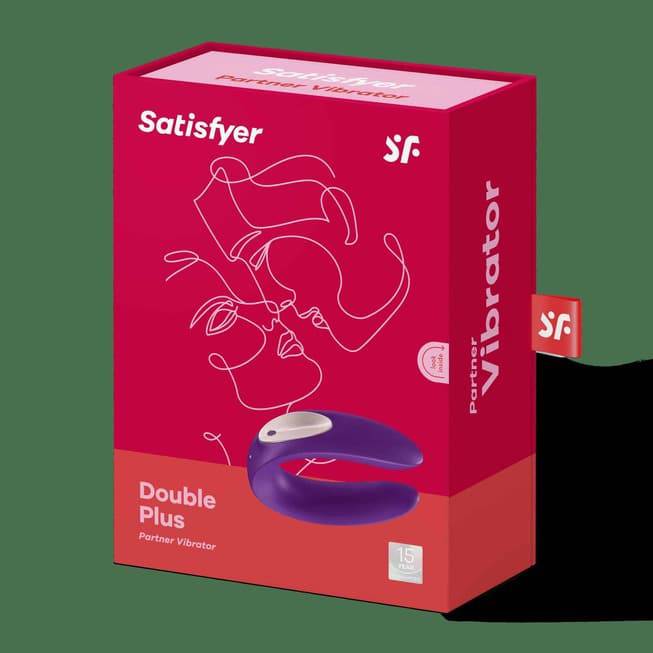 Satisfyer Double Plus Couple Tím Siêu Kích Thích Đôi Lứa