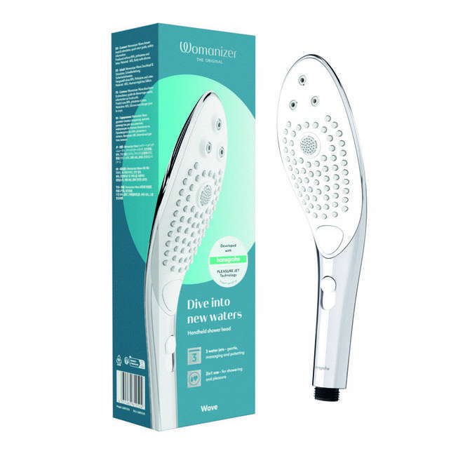 Womanizer Wave Vòi Sen Hút 2in1 Bạc Siêu Thư Giãn