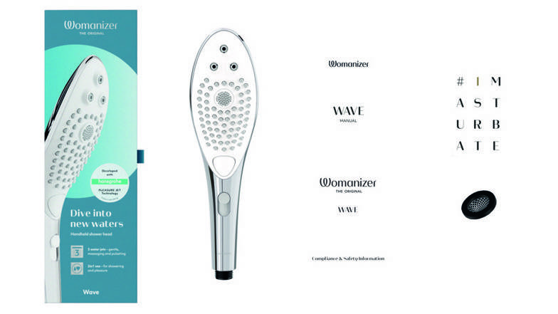 Womanizer Wave Vòi Sen Hút 2in1 Bạc Siêu Thư Giãn