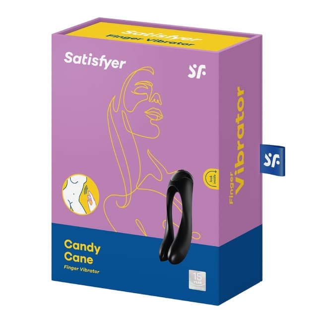 Satisfyer Candy Cane Mini Vibro U Lưỡi Đen Niềm Vui