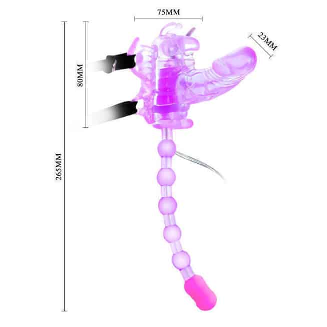 Baile Butterfly vibro bướm tím đeo đa năng rung lồn
