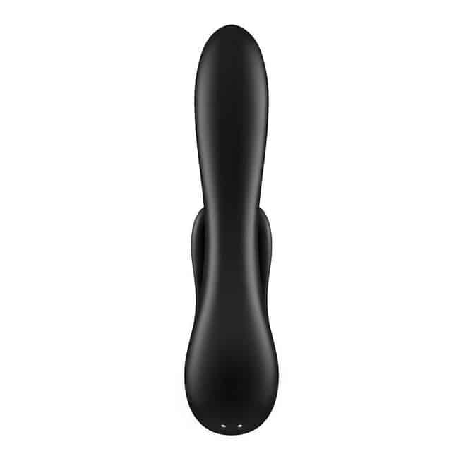 Satisfyer Double Flex Rabbit Đen 2 Clit App