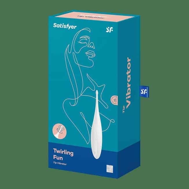Satisfyer Twirling Fun twirl mạnh pinpoint trắng xoáy bùng nổ