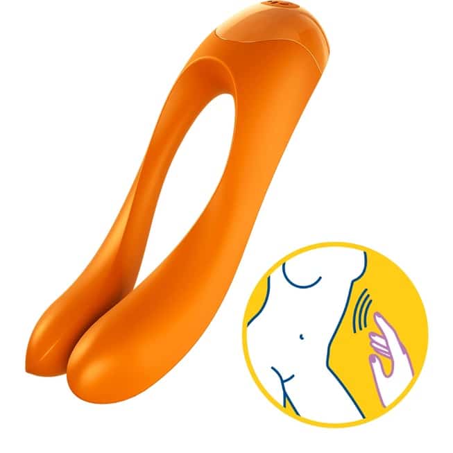 Mini vibrator Satisfyer Candy Cane cam ngón tay đa năng