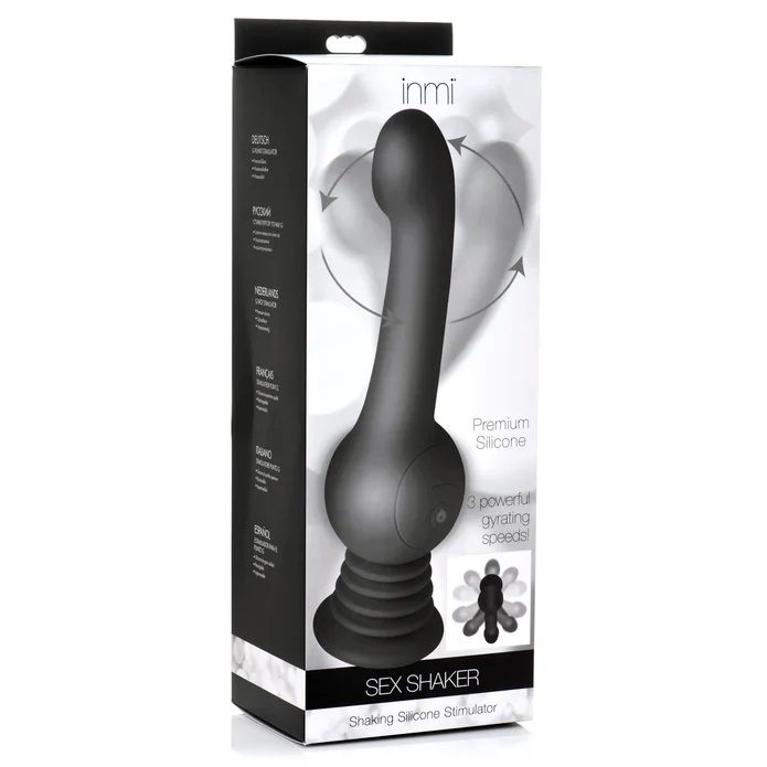 Inmi Swinging Vibrator Đen 25cm Đa Tốc Độ