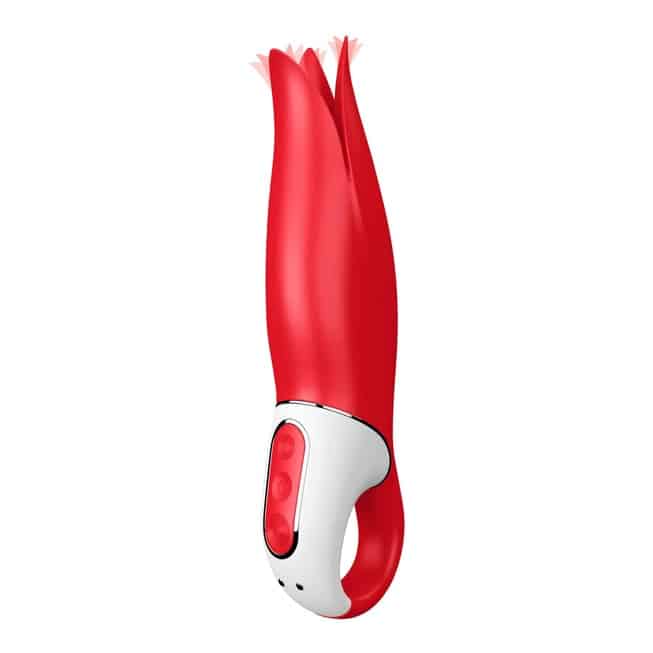 Satisfyer Power Flower đỏ cánh hoa rung mạnh