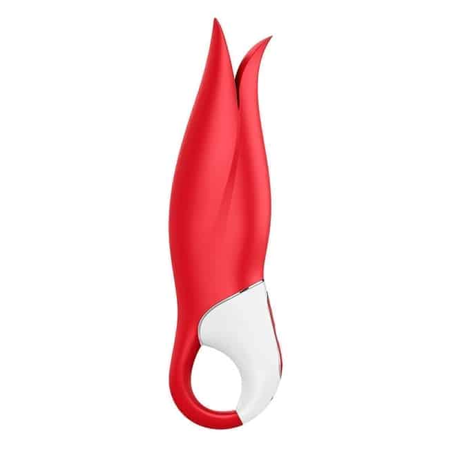 Satisfyer Power Flower đỏ cánh hoa rung mạnh