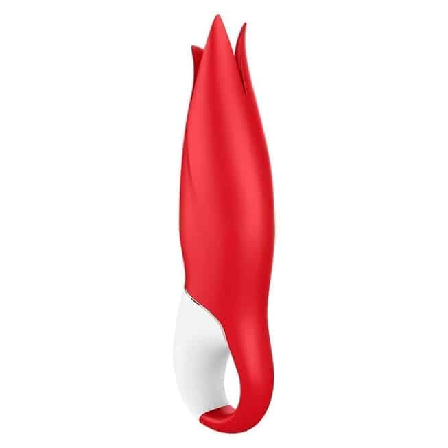 Satisfyer Power Flower đỏ cánh hoa rung mạnh