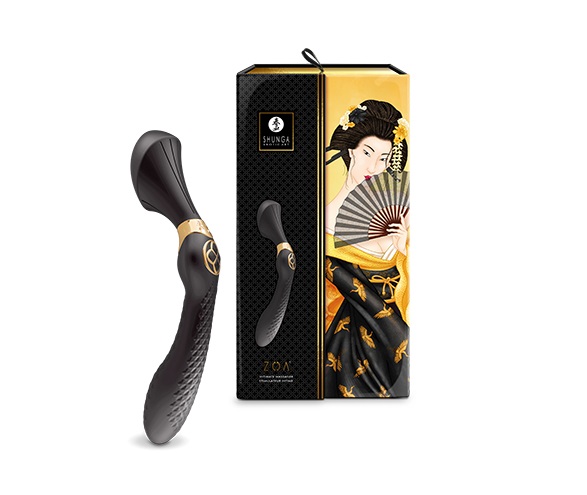 Shunga Zoa Massage Đũa Đen 26.5cm Siêu Mạnh Thỏa Mãn