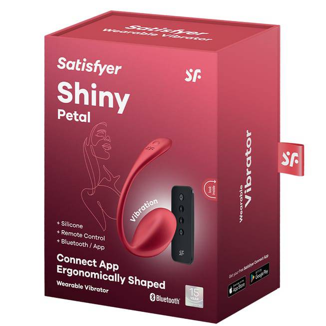 Satisfyer Shiny Petal Trứng Rung Đỏ Điều Khiển Xa